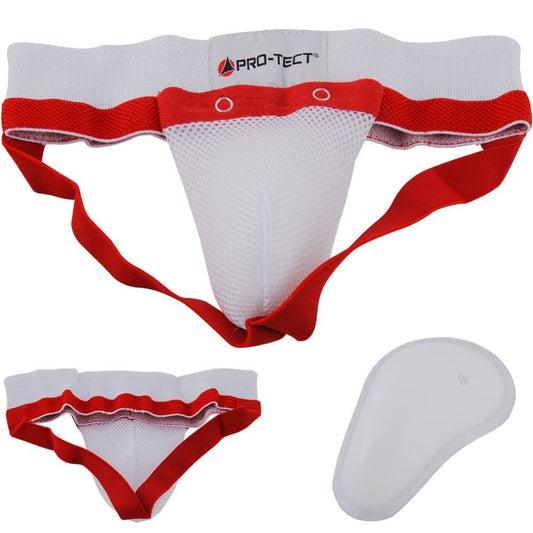 X MAXSTRENGTH Groin Guards Gel Cup Red